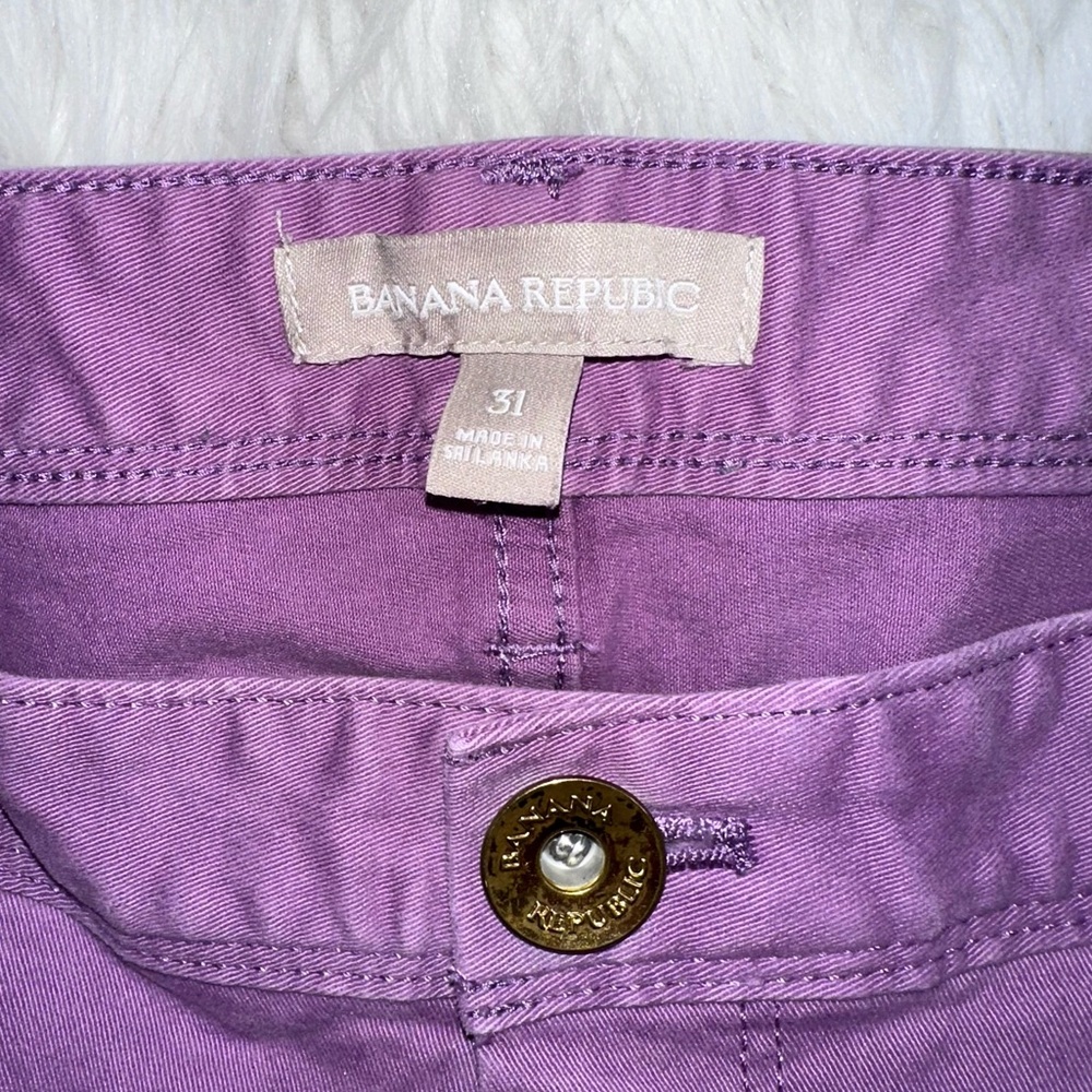 Banana Republic • Luxe Twill Pants in Lotus Lilac - Picture 2 of 15